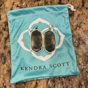 Kendra Scott Danielle earrings — slate gray